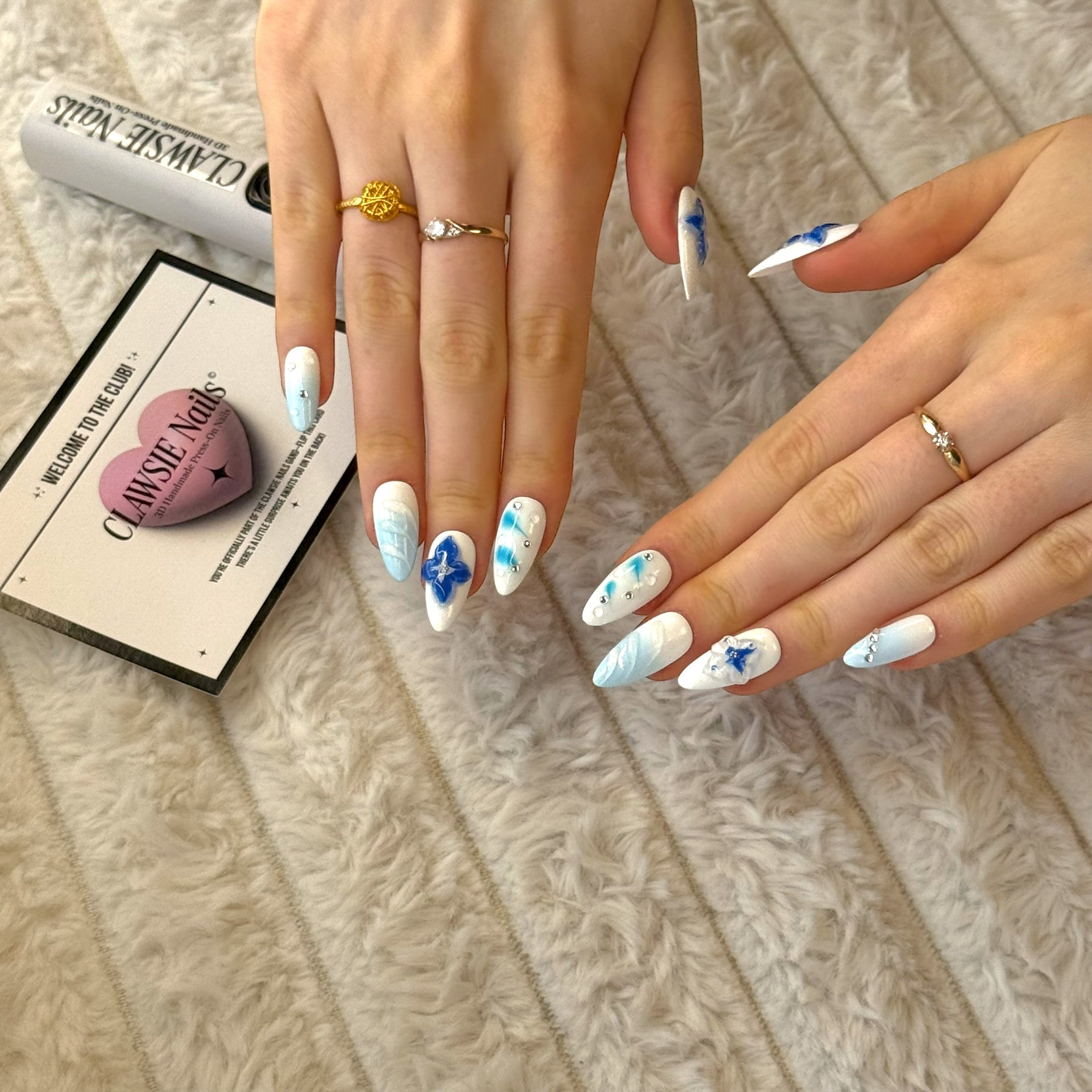Azure Ocean Blossoms (Almond)