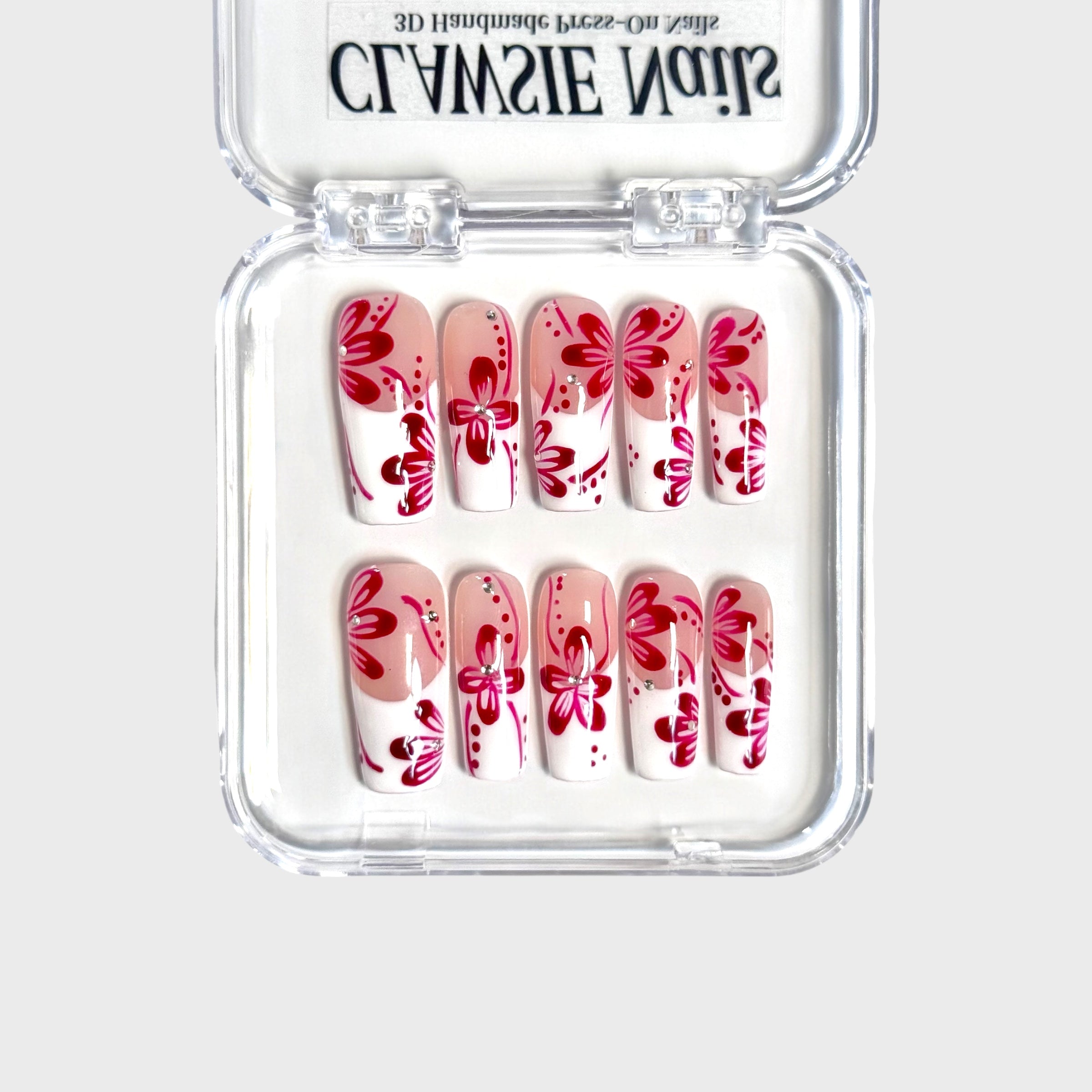 Red Cherry Blossoms (Square)
