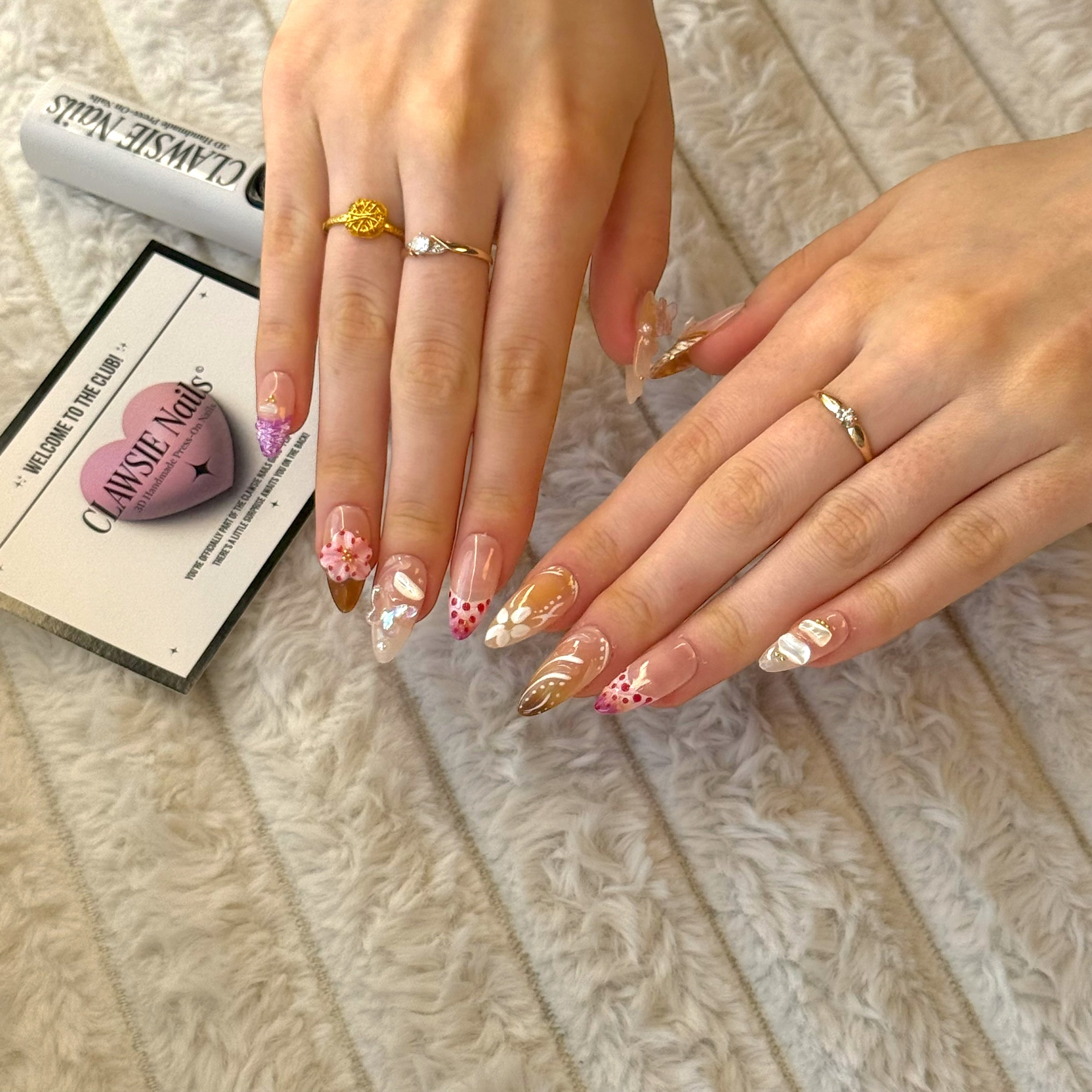 Afternoon Shells&Blossoms (Almond)