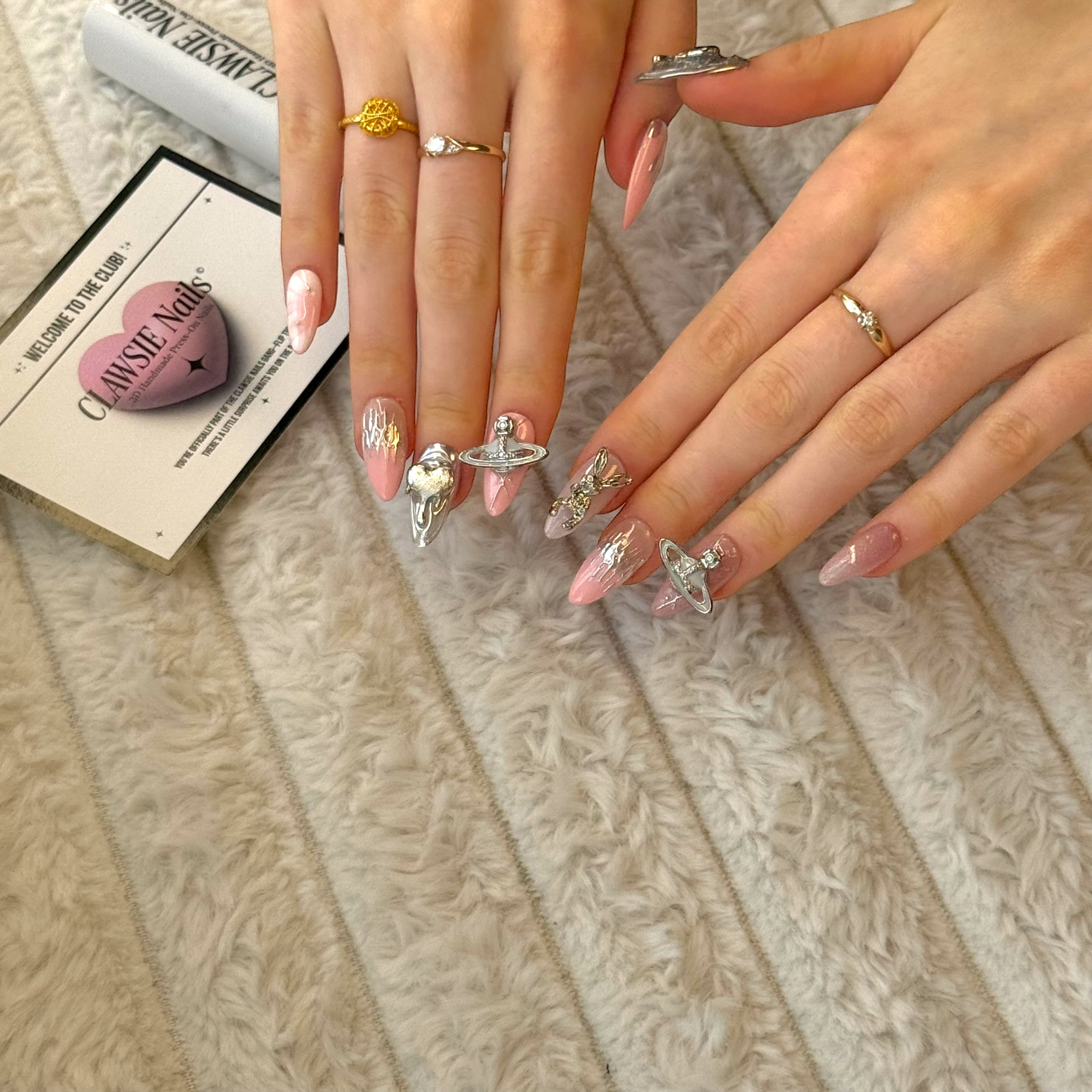 3DPink Silver Galaxy-DX2412 (Almond)