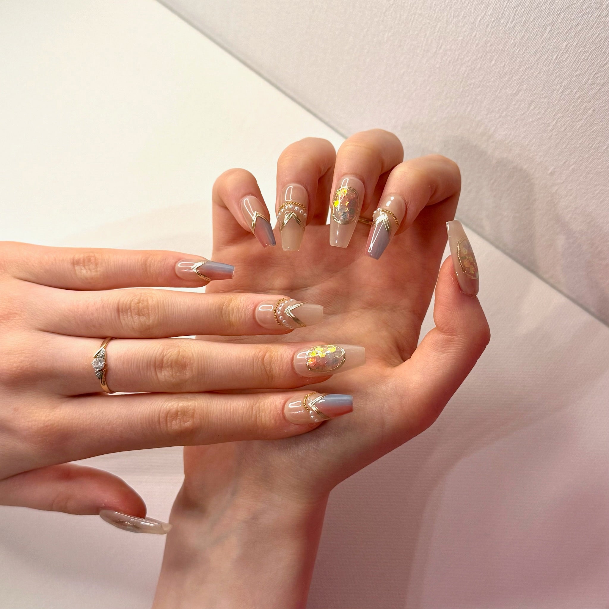 Baroque (Ballerina - Short) | Press - on Nails by Clawsie