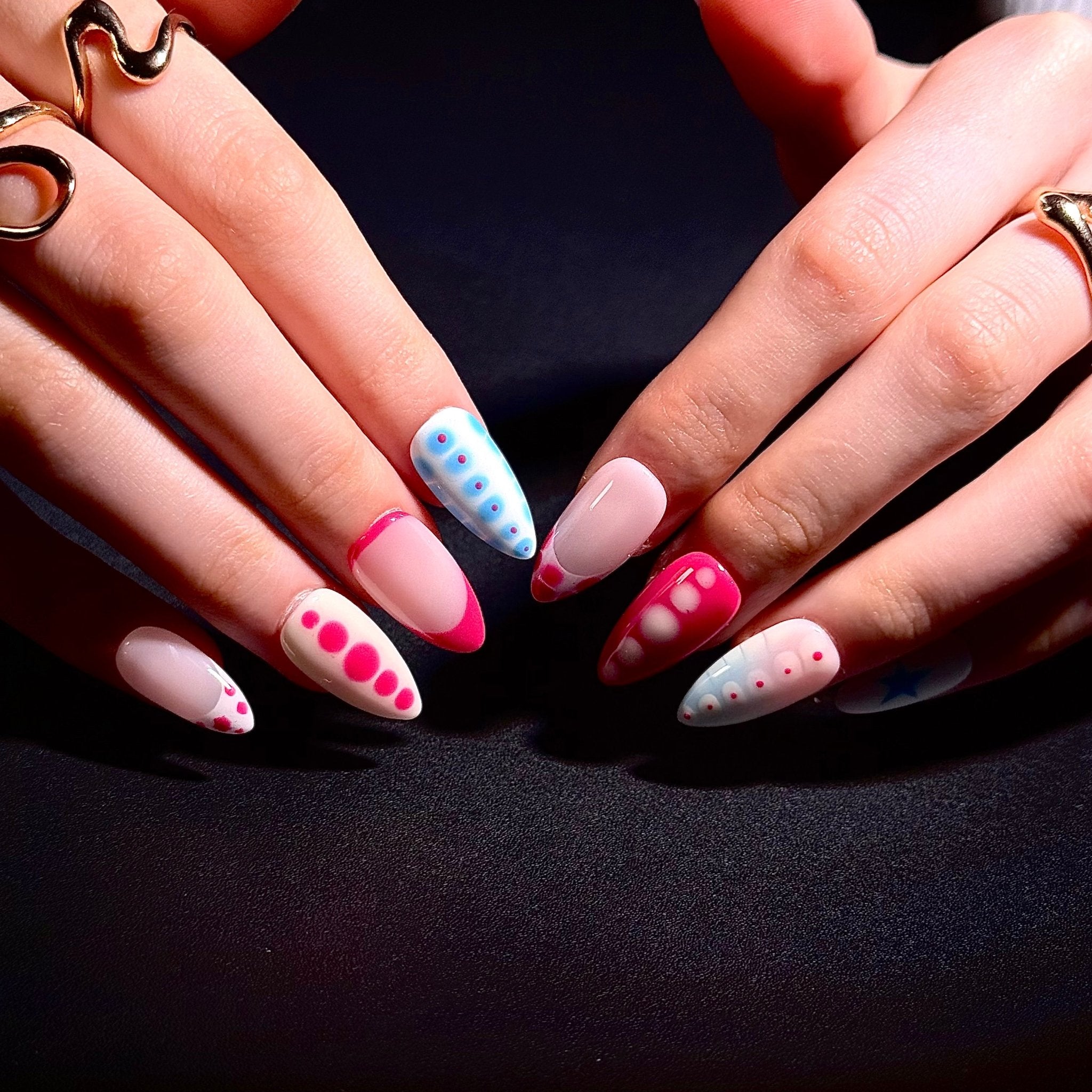 Coral Kiss (Almond) | Press - on Nails by CLAWSIE