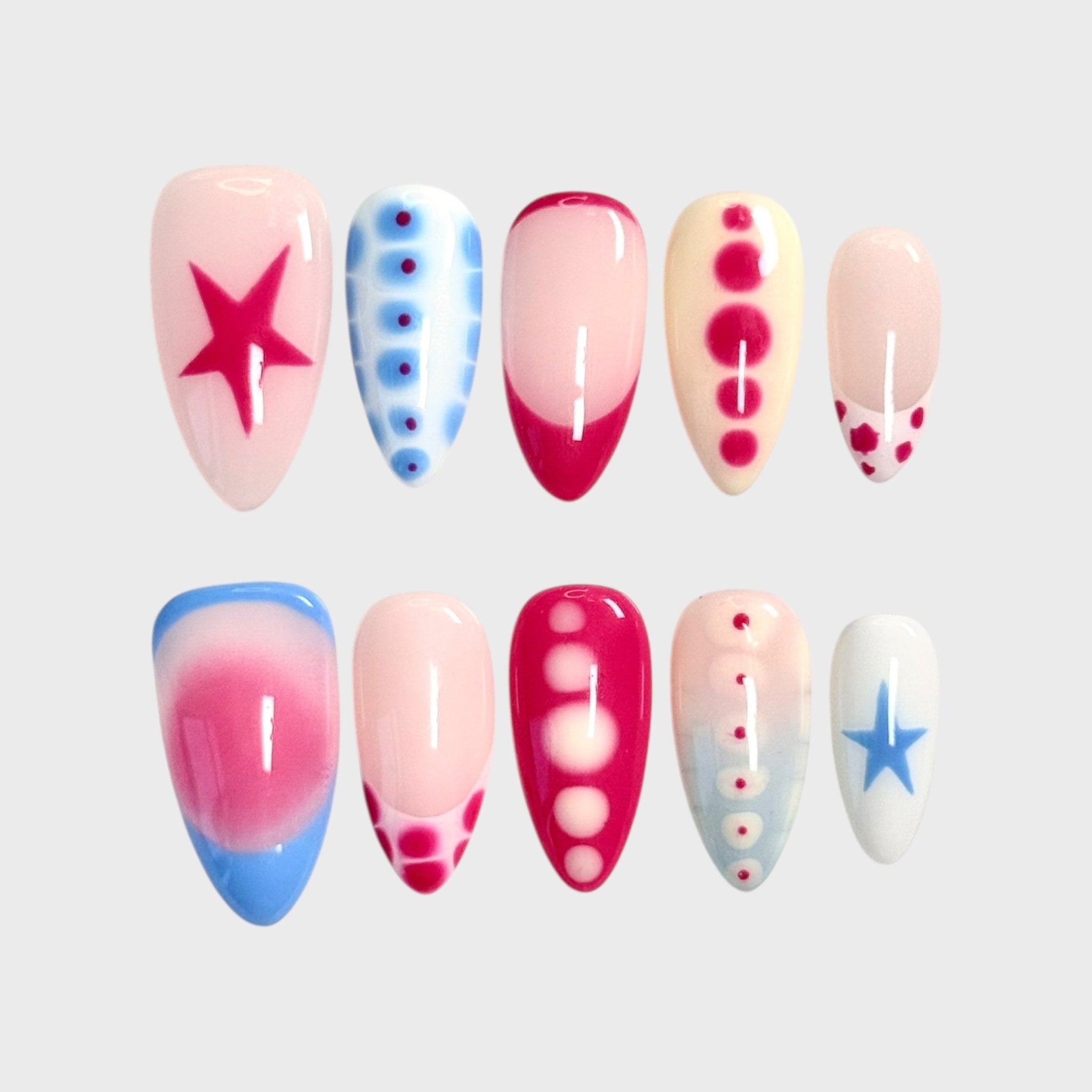 Coral Kiss (Almond) | Press - on Nails by CLAWSIE