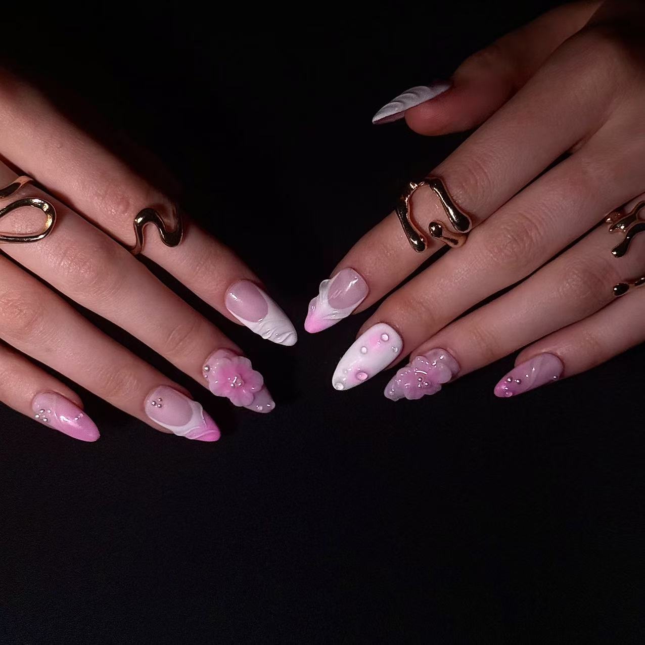 Cotton Candy (Almond) | Press - on Nails by CLAWSIE
