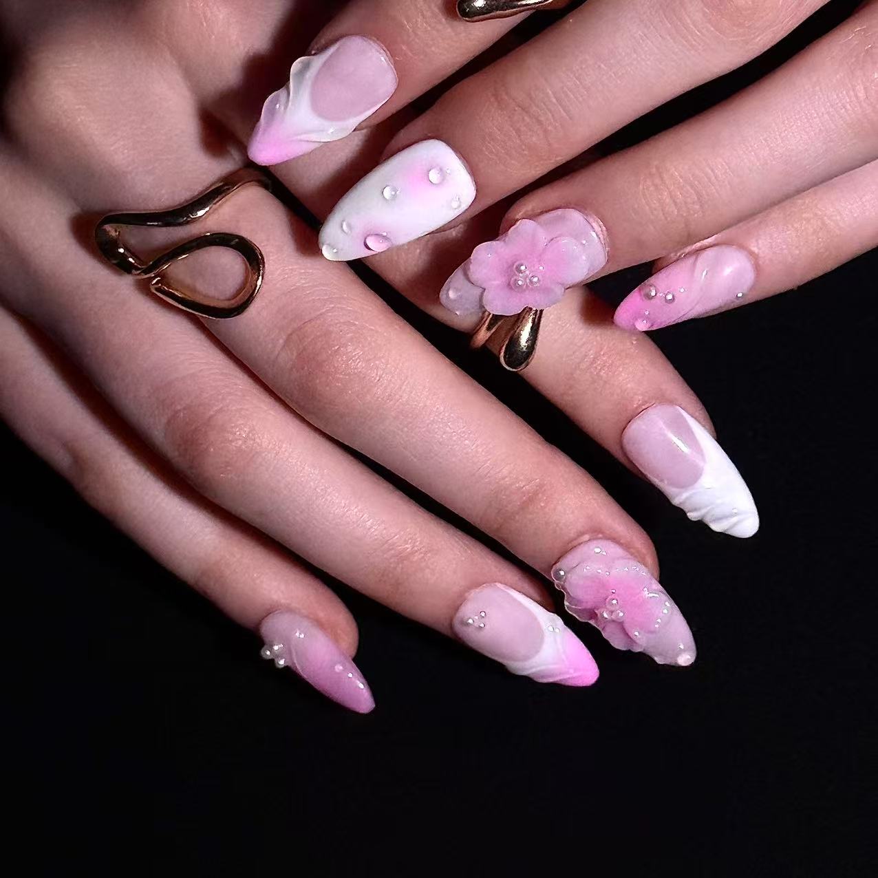 Cotton Candy (Almond) | Press - on Nails by CLAWSIE