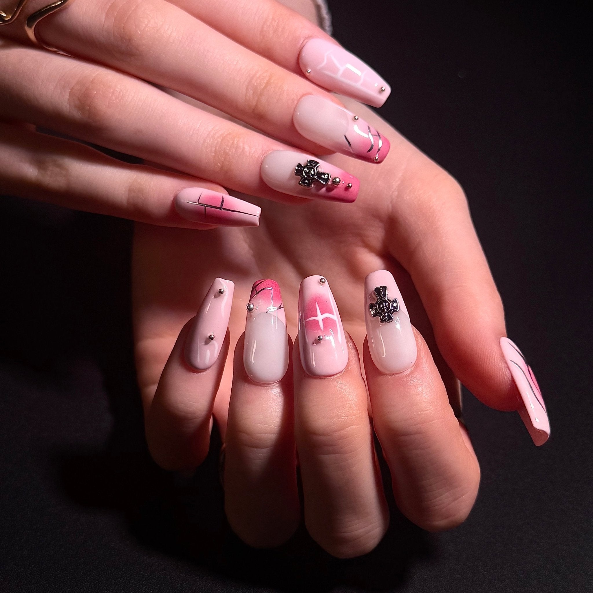 Dry - Milk - 032 (Coffin) | Press - on Nails by CLAWSIE