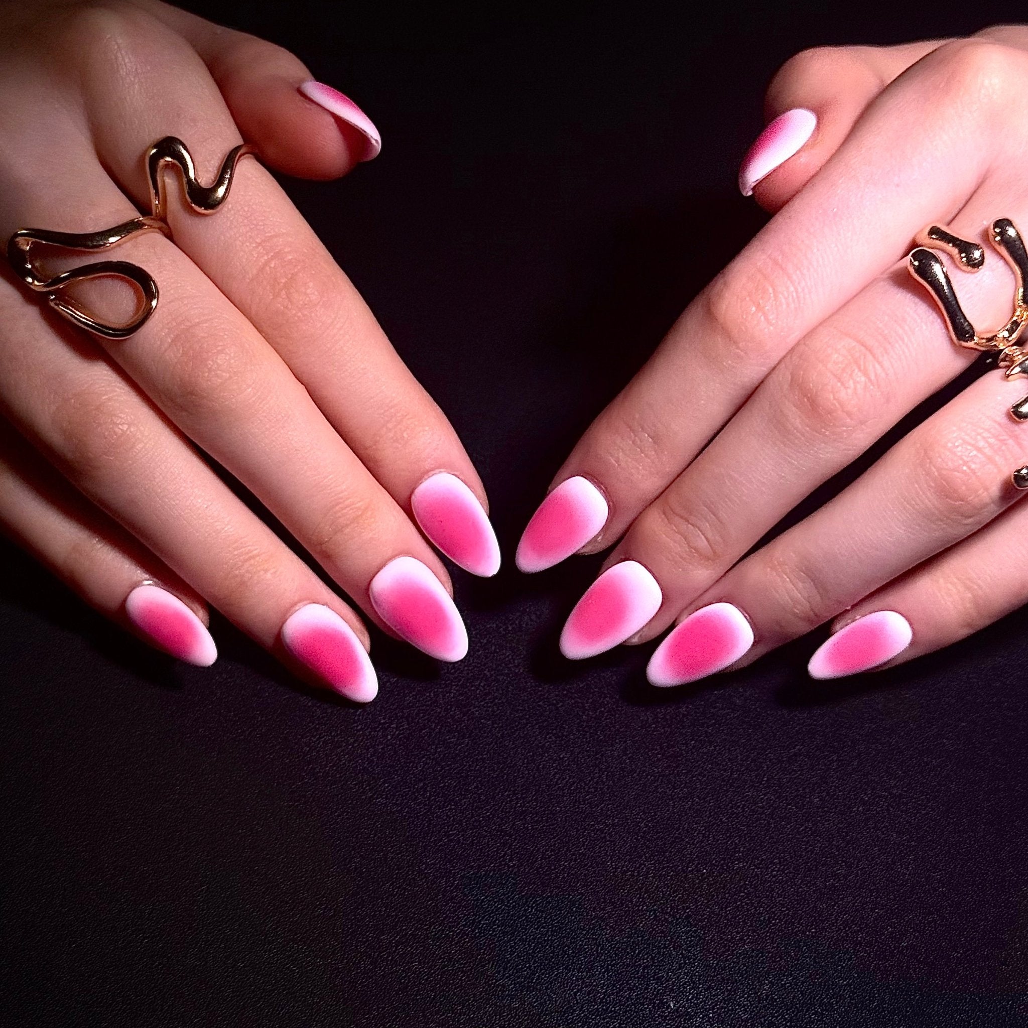 Pink Whisper (Almond) | Press - on Nails by CLAWSIE