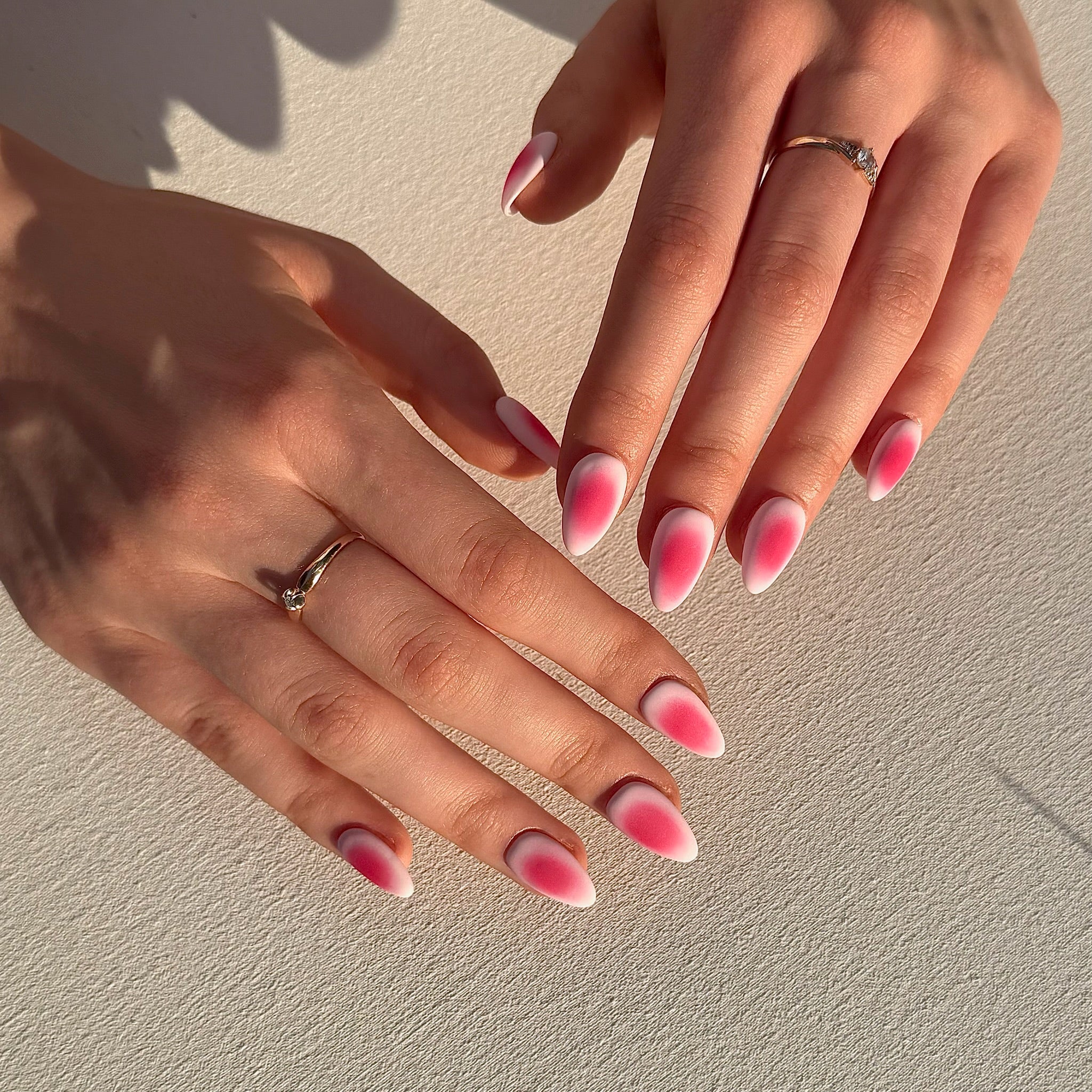 Pink Whisper (Almond) | Press - on Nails by CLAWSIE