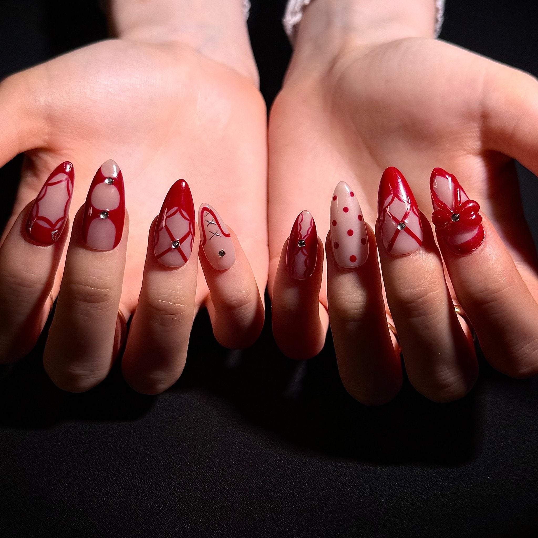 Rosé Bloom (Almond) | Press - on Nails by CLAWSIE