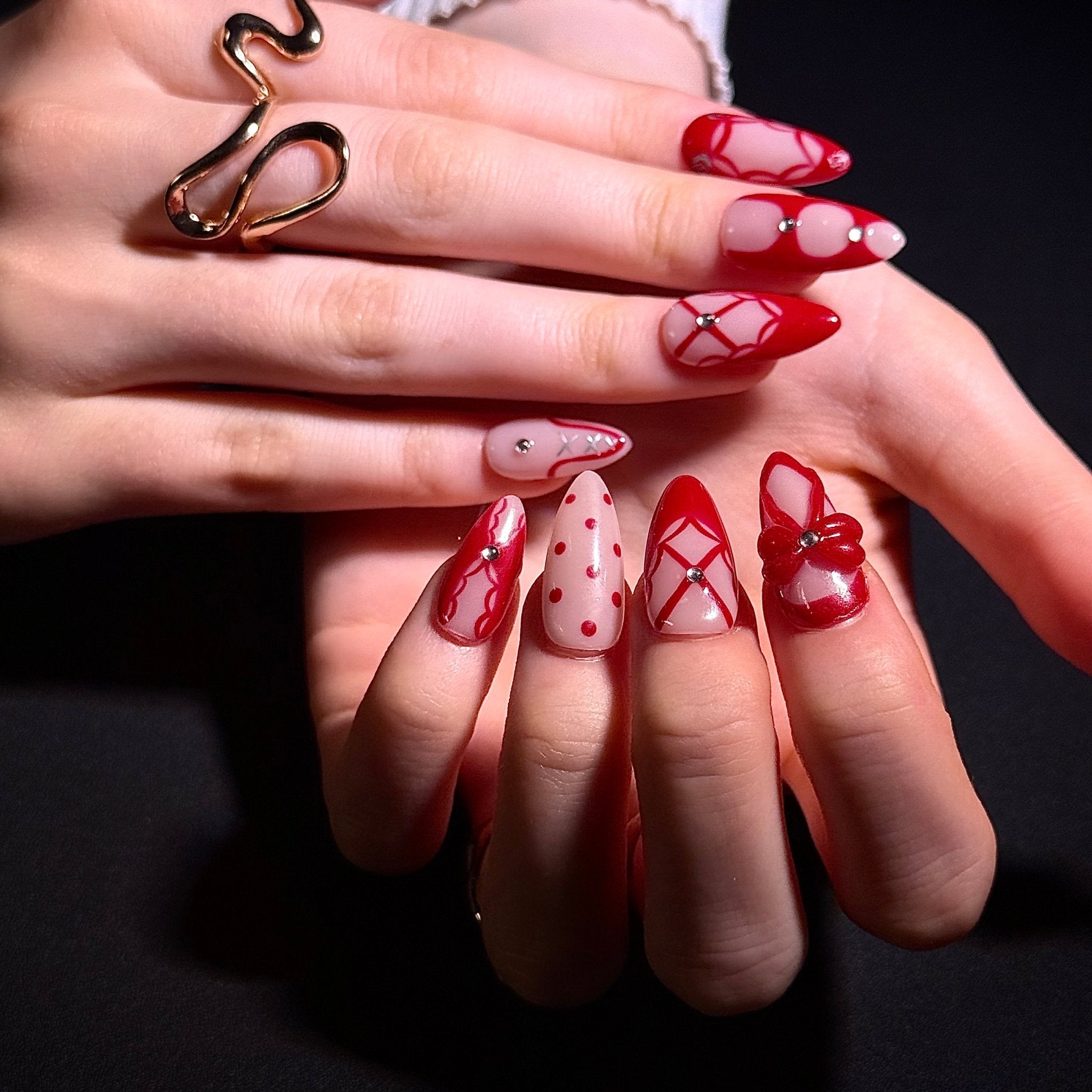 Rosé Bloom (Almond) | Press - on Nails by CLAWSIE