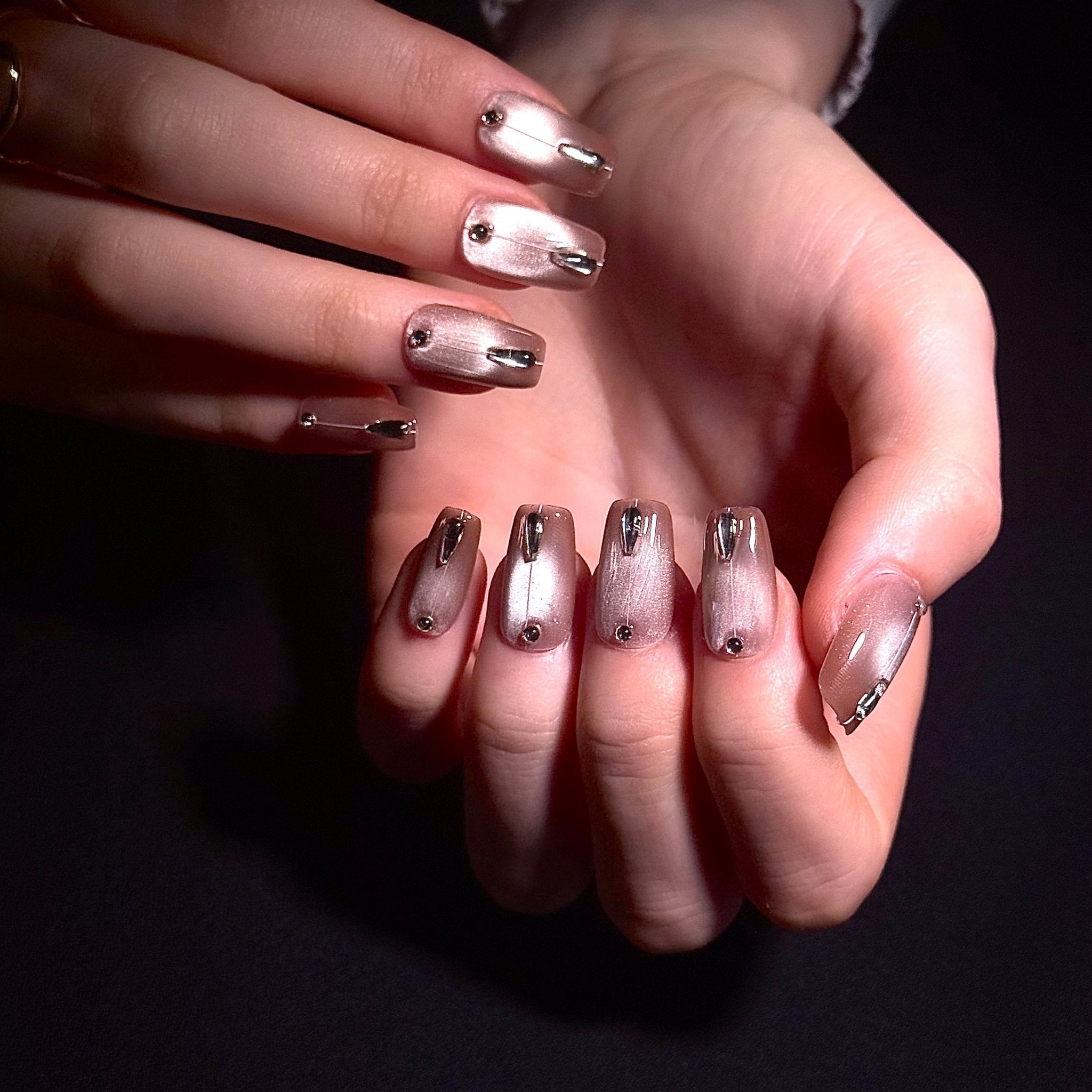 Shrimp Don't Blink (Square) | Press - on Nails by CLAWSIE