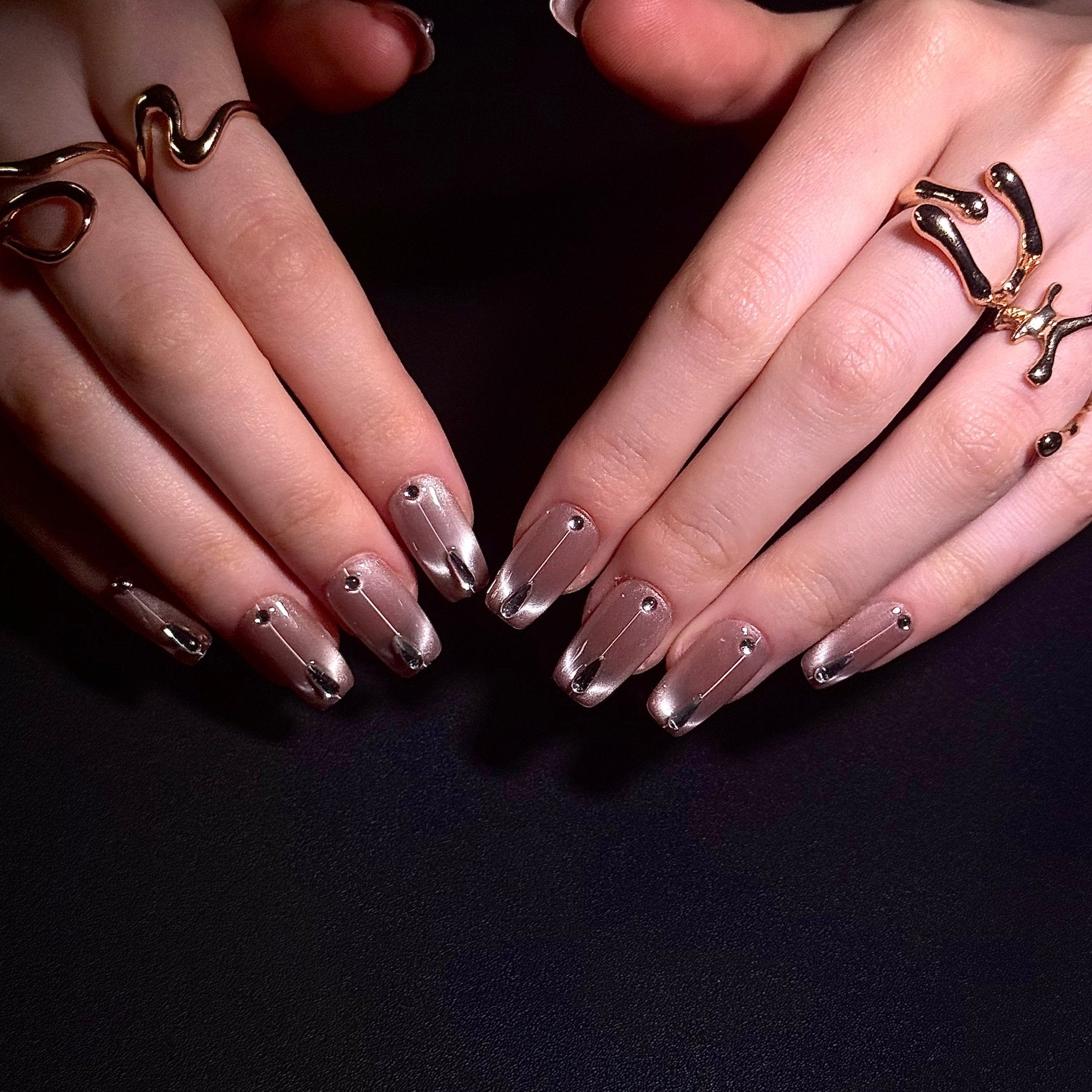 Shrimp Don't Blink (Square) | Press - on Nails by CLAWSIE