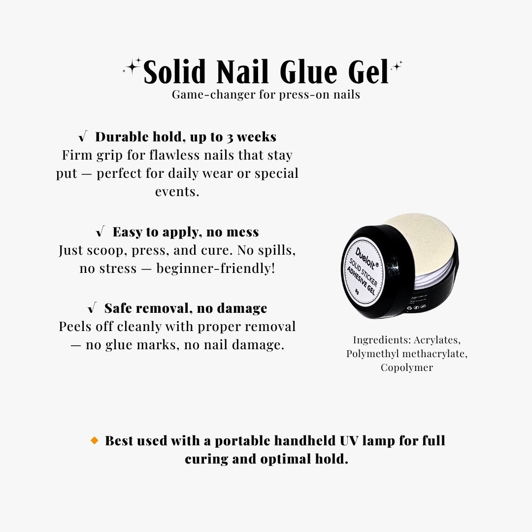 Solid Nail Glue Gel | Press - on Nails by CLAWSIE